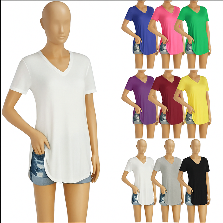 カーラ｜半袖VネックTシャツ