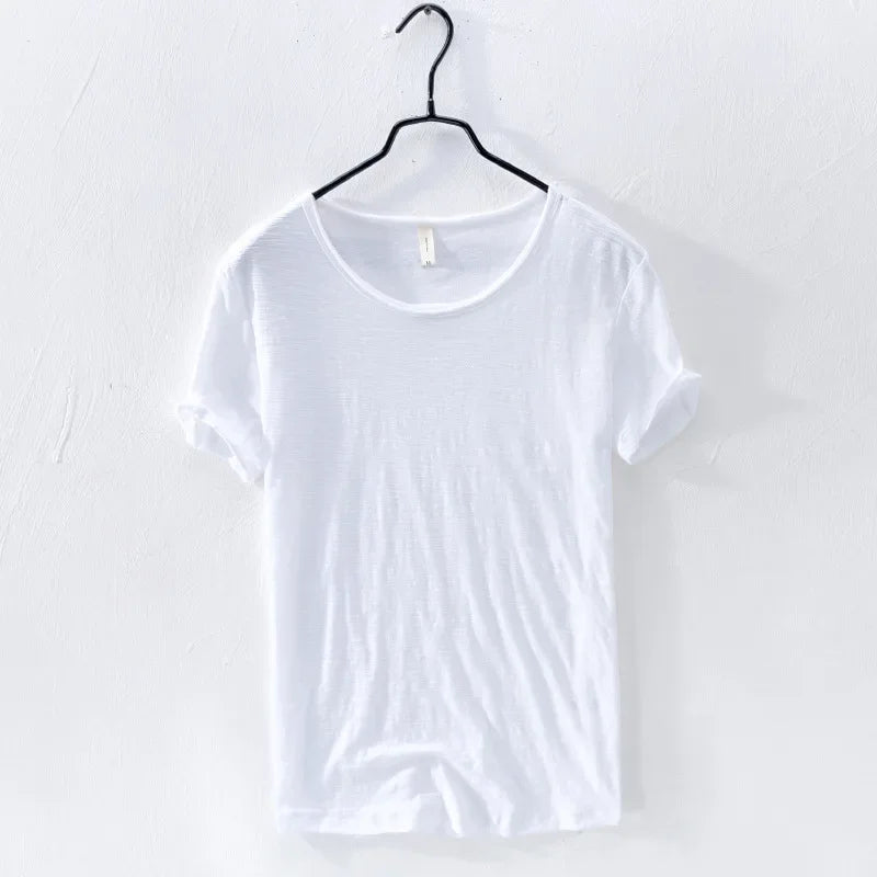 ホーマー｜ソフトニットロールスリーブTシャツ