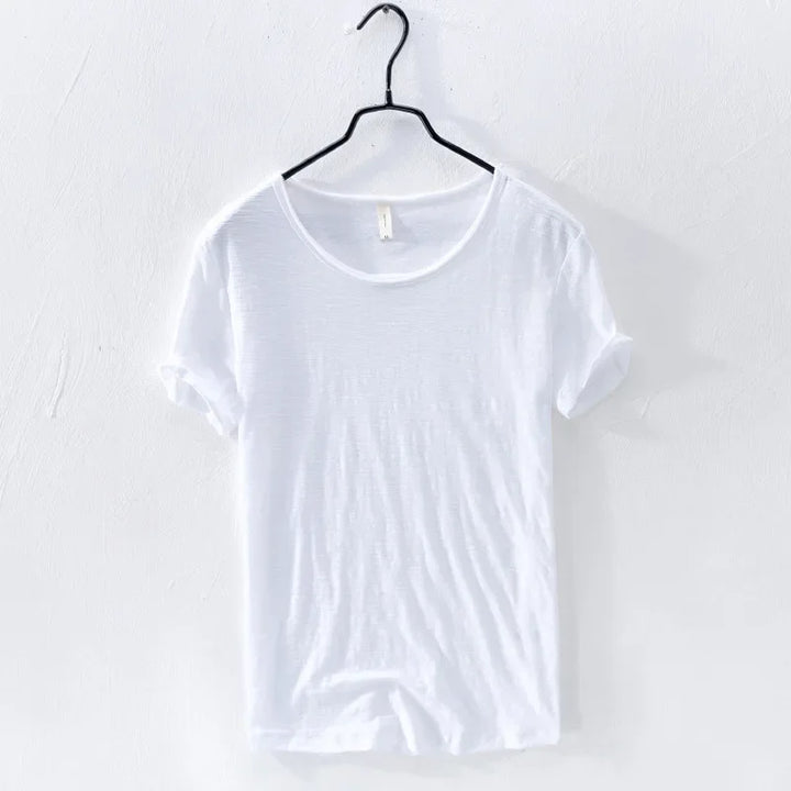 ホーマー｜ソフトニットロールスリーブTシャツ