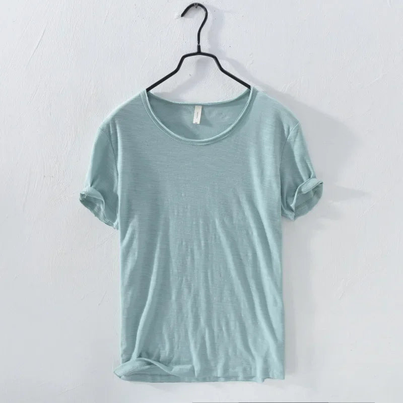 ホーマー｜ソフトニットロールスリーブTシャツ