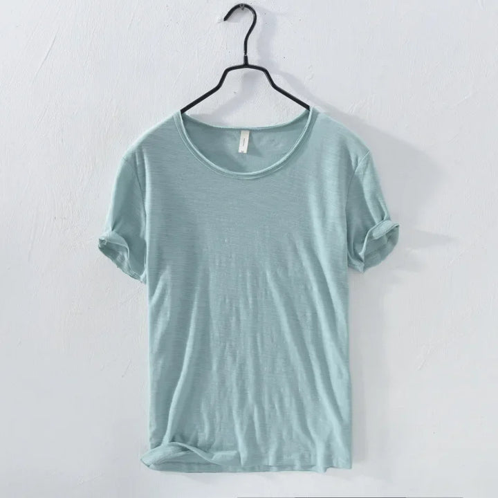 ホーマー｜ソフトニットロールスリーブTシャツ