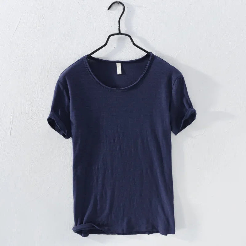 ホーマー｜ソフトニットロールスリーブTシャツ
