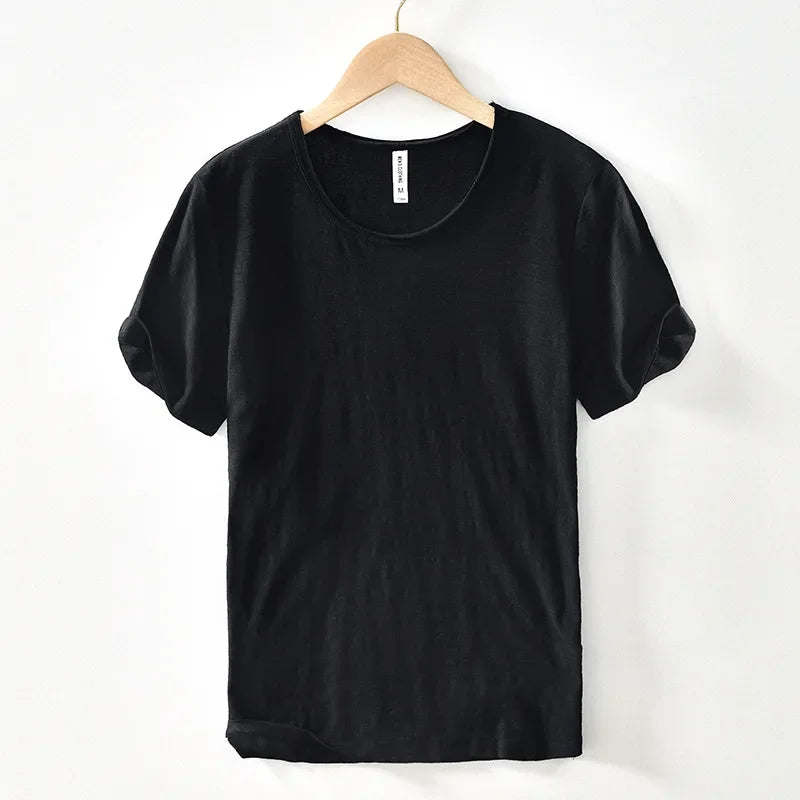 ホーマー｜ソフトニットロールスリーブTシャツ