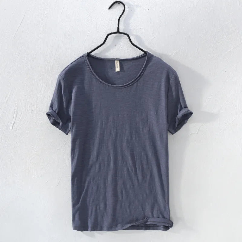 ホーマー｜ソフトニットロールスリーブTシャツ