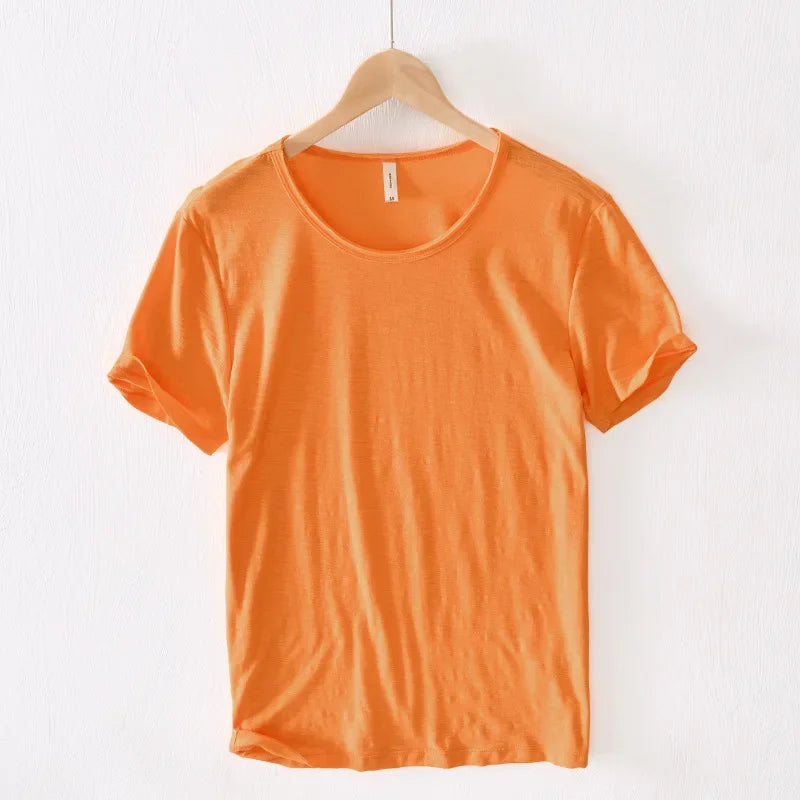 ホーマー｜ソフトニットロールスリーブTシャツ